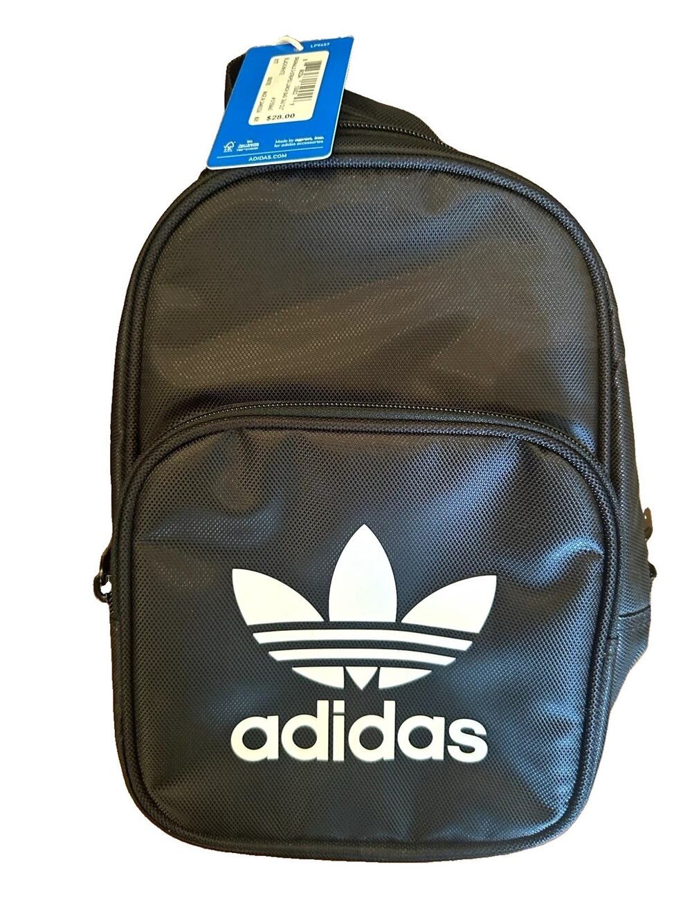 NWT adidas Originals 3-Stripes Lunch Bag Black/White 2 Compartment Zip